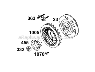 Page G Diagram and Parts List for 12B400  Briggs and Stratton Engine